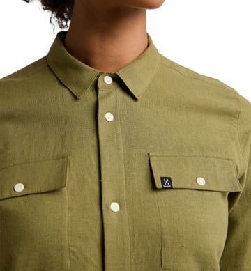 Curious Hemp Shirt Women Olive Green