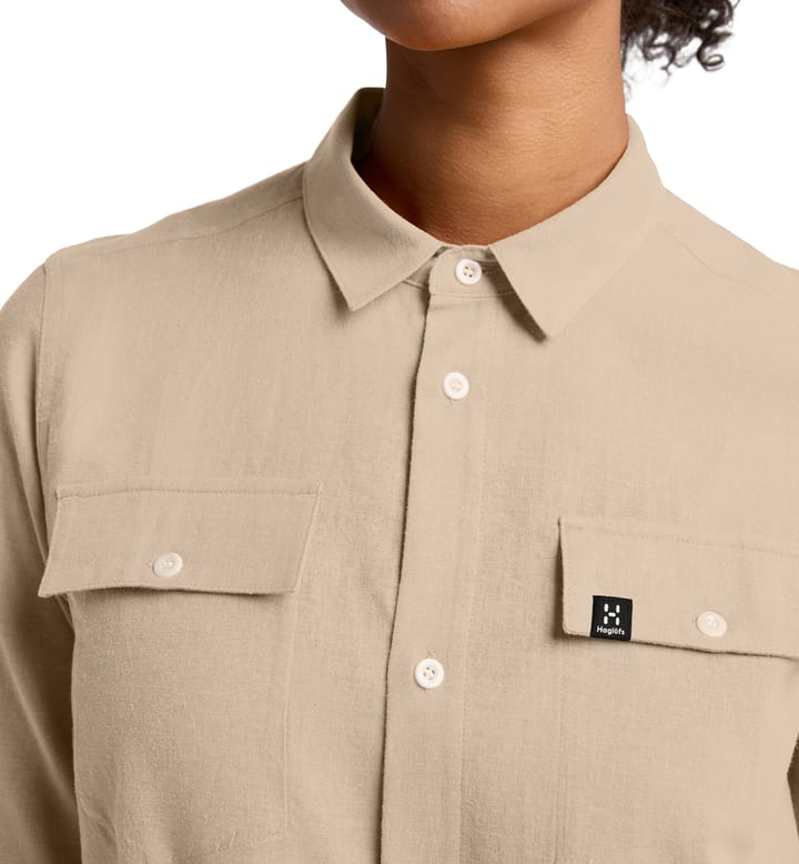Curious Hemp Shirt Women Chalk Beige Curious Hemp Shirt Women Chalk Beige