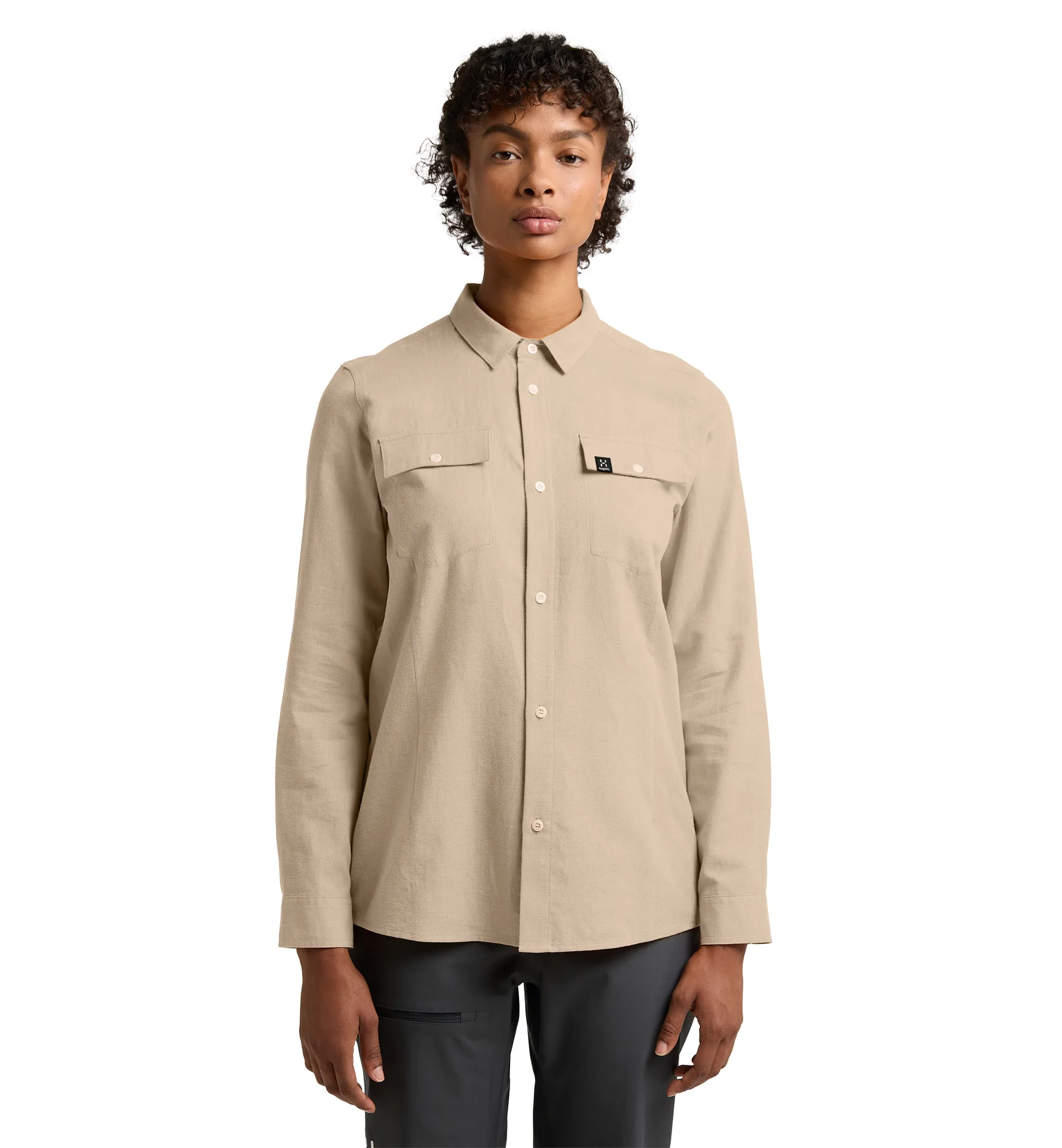 Curious Hemp Shirt Women Chalk Beige