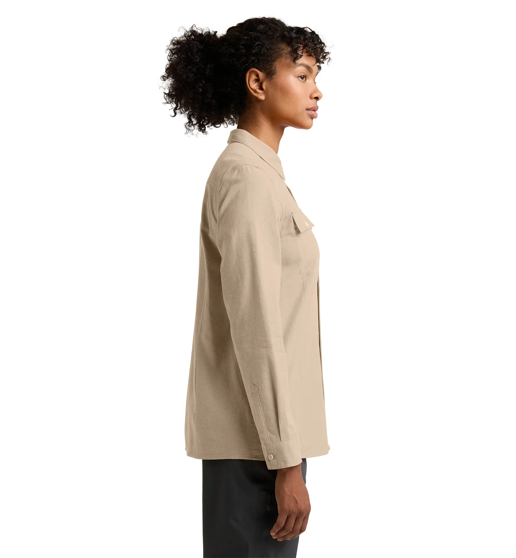 Curious Hemp Shirt Women Chalk Beige