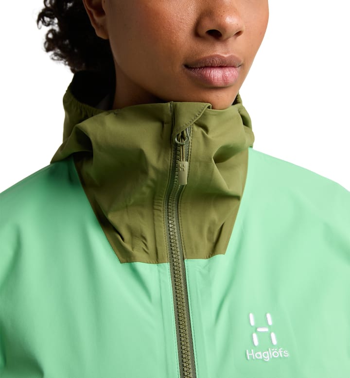 Sparv Proof Anorak Women Mint stone/Thyme green