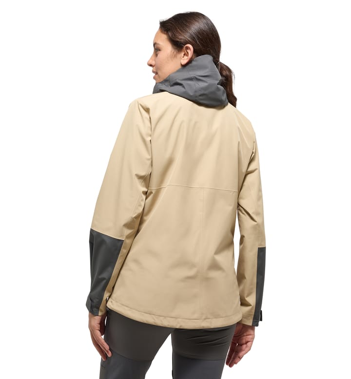 Finch Proof Jacket Women | Sand/Magnetite | Activities | Waterproof ...