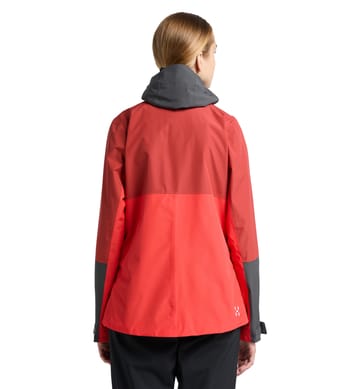 Finch Proof Jacket Women Poppy red/Corrosion