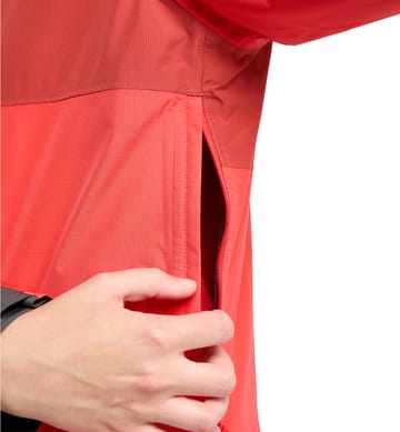 Finch Proof Jacket Women Poppy red/Corrosion