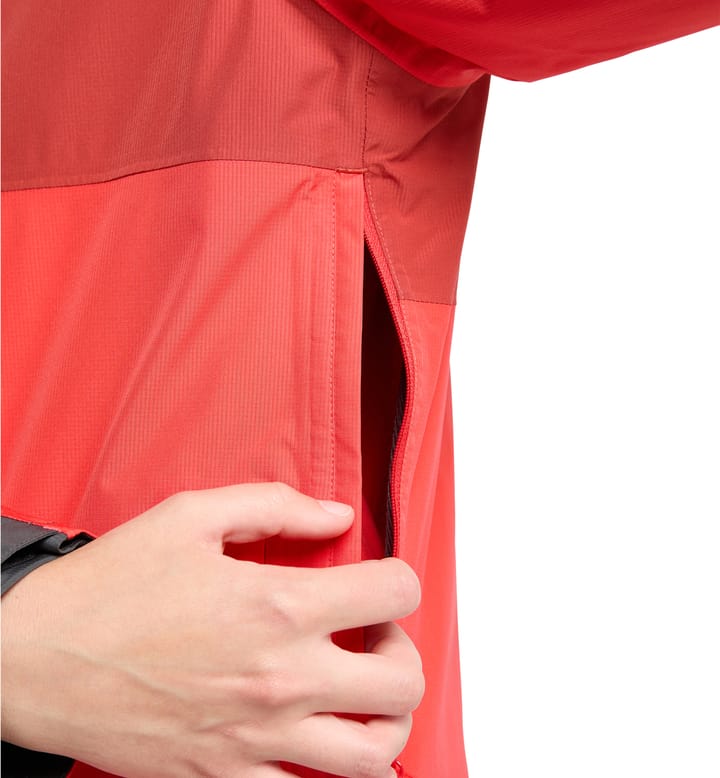 Finch Proof Jacket Women Poppy red/Corrosion