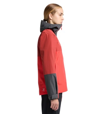 Finch Proof Jacket Women Poppy red/Corrosion