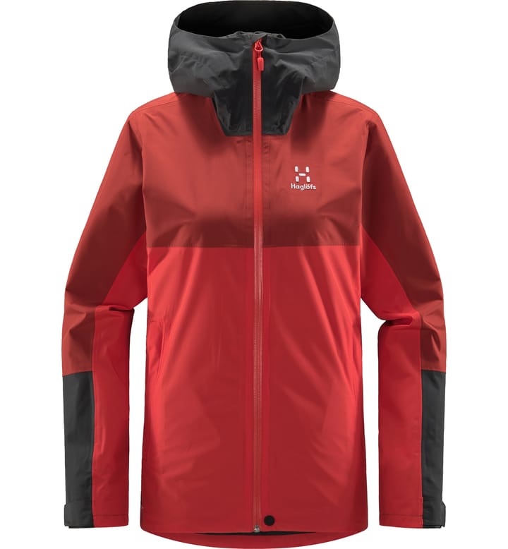 Finch Proof Jacket Women Poppy red/Corrosion