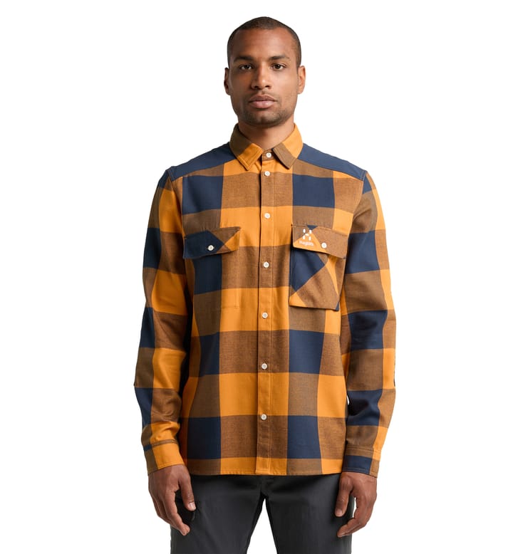 Timmer Shirt Men Desert yellow/Tarn blue