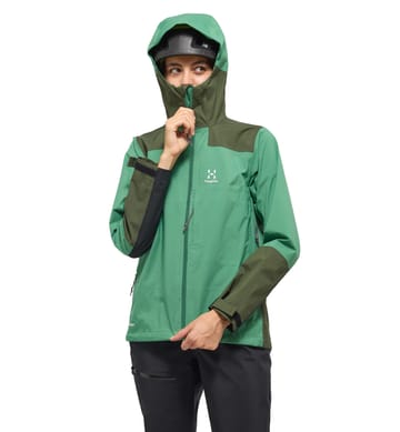 ROC Mono Proof Jacket Women Dk Jelly Green/Seaweed Green