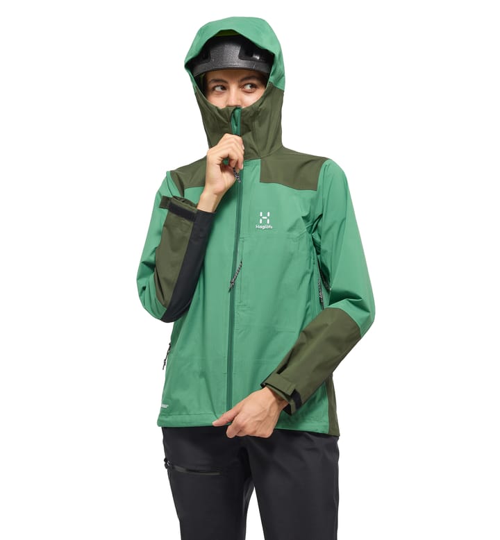 ROC Mono Proof Jacket Women Dk Jelly Green/Seaweed Green ROC Mono Proof Jacket Women Dk Jelly Green/Seaweed Green