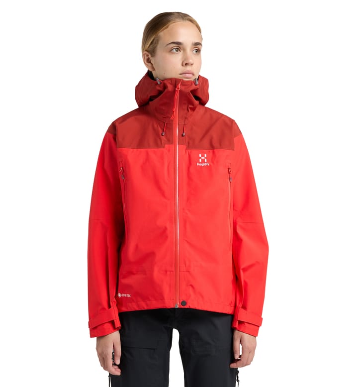 ROC Flash GTX Jacket Women Poppy Red/Corrosion