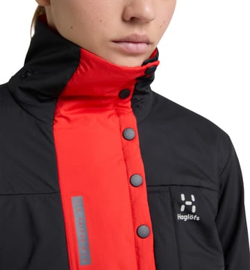 L.I.M ZT Breathe Insulated Jacket Women True Black/Zenith Red