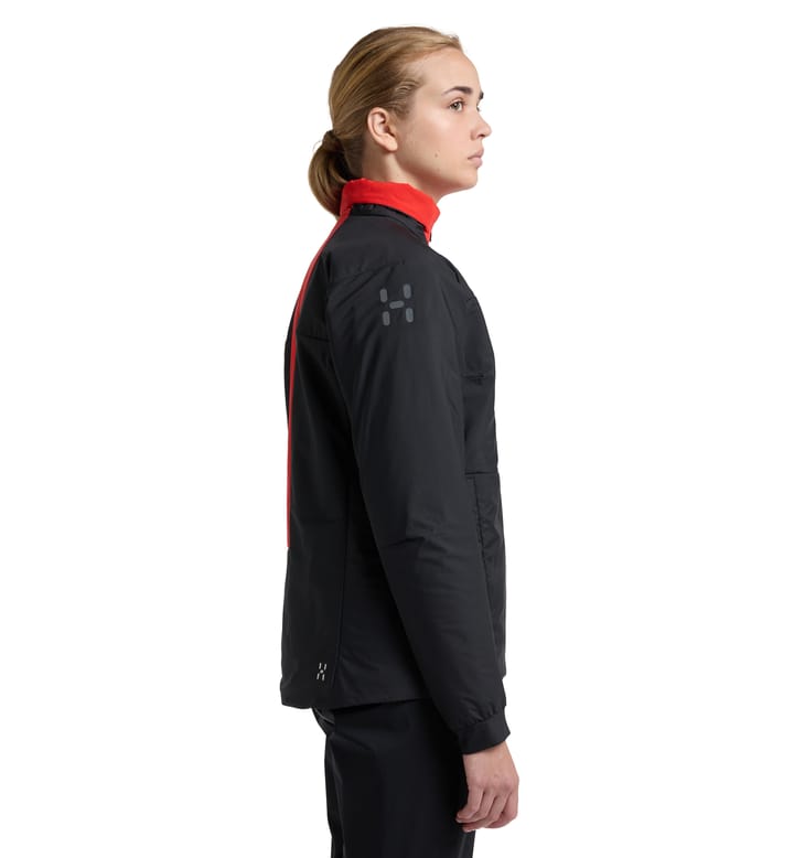 L.I.M ZT Breathe Insulated Jacket Women True Black/Zenith Red