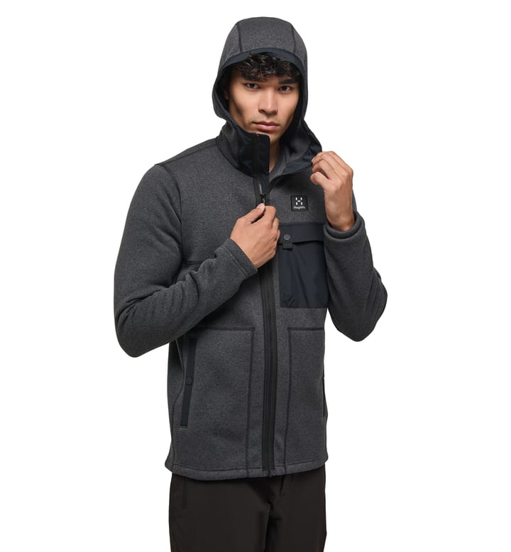 Hede Mid Hood Men True Black Hede Mid Hood Men True Black