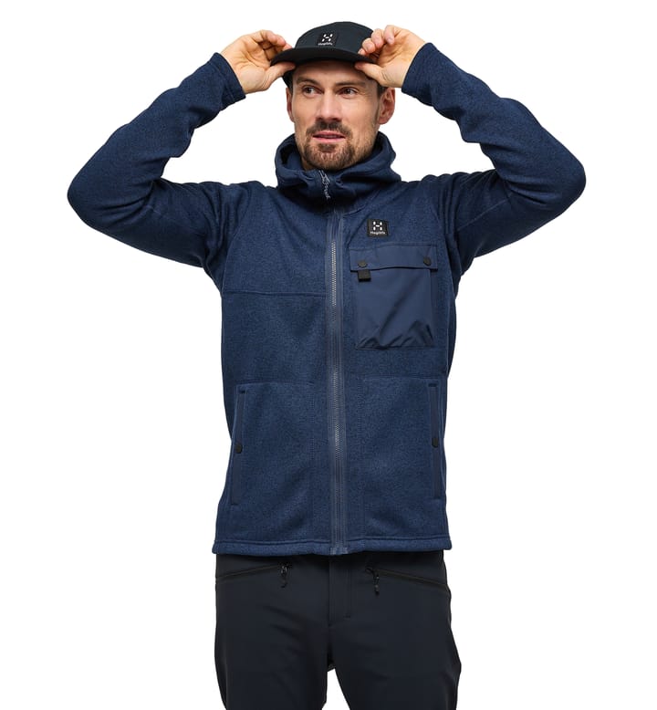 Hede Mid Hood Men Tarn Blue