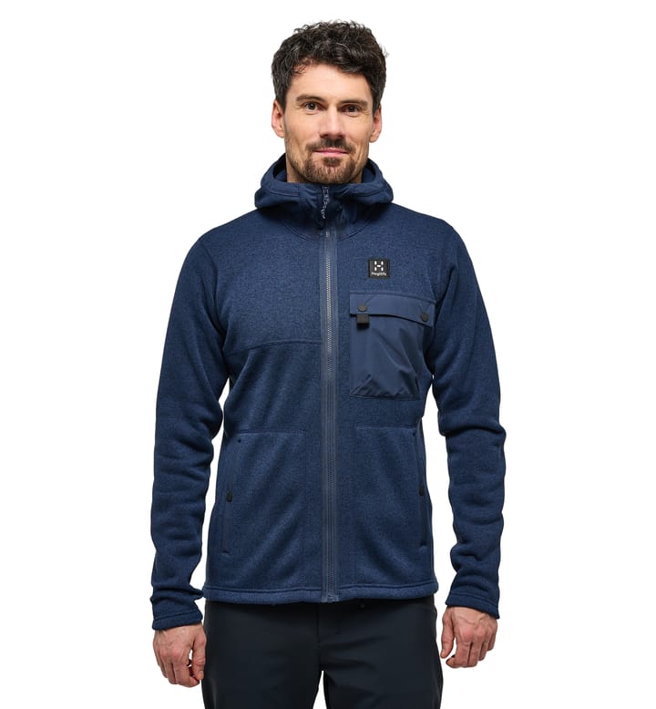 Hede Mid Hood Men Tarn Blue Hede Mid Hood Men Tarn Blue