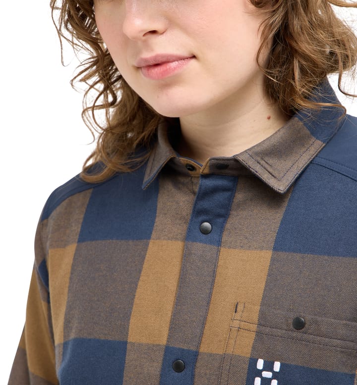 Insulated Timmer Shirt Women Teak Brown/Tarn Blue Insulated Timmer Shirt Women Teak Brown/Tarn Blue