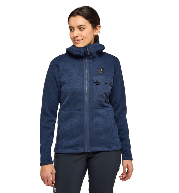 Hede Mid Hood Women Tarn Blue Hede Mid Hood Women Tarn Blue