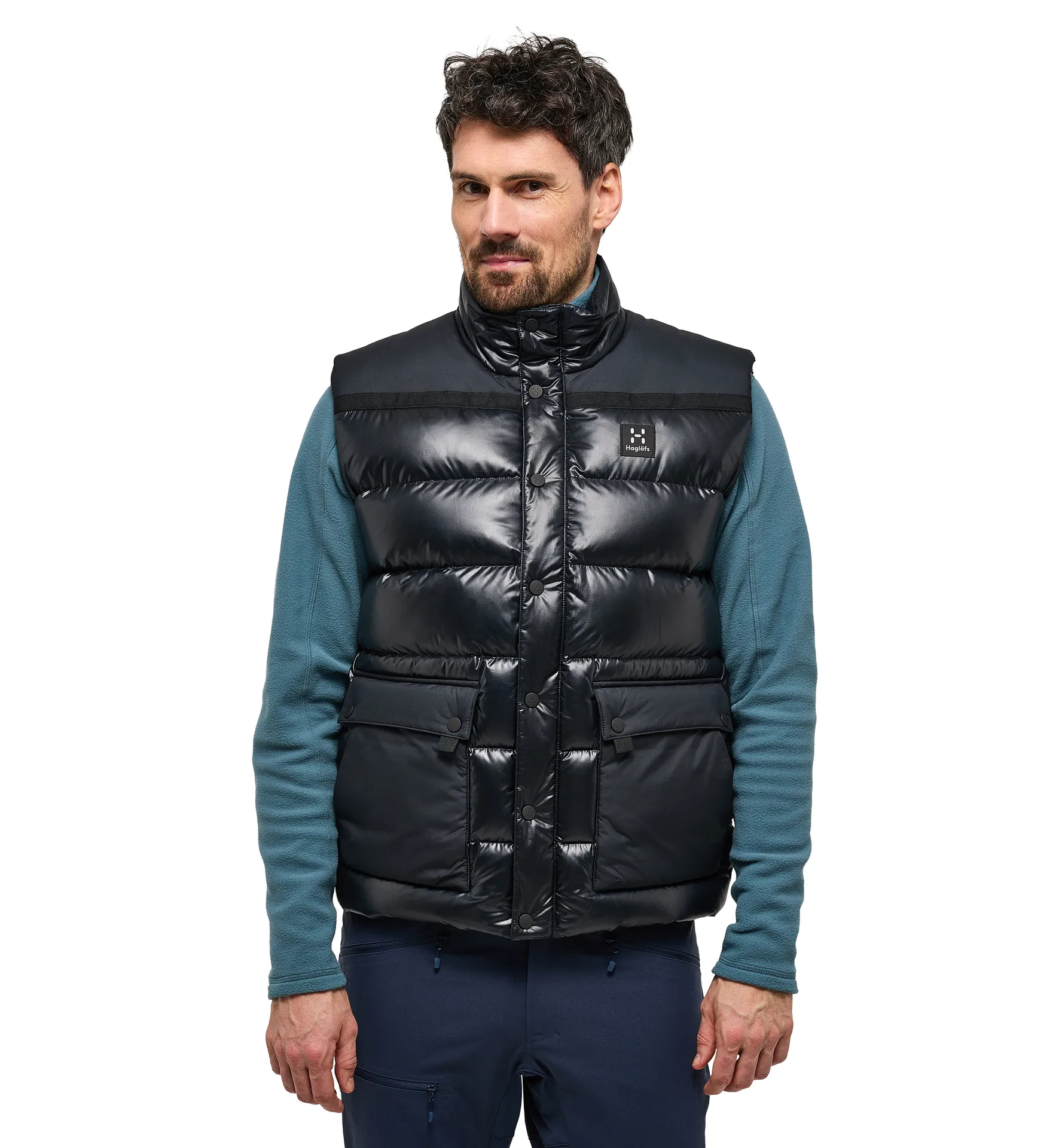 Funäs Down Vest Men True Black