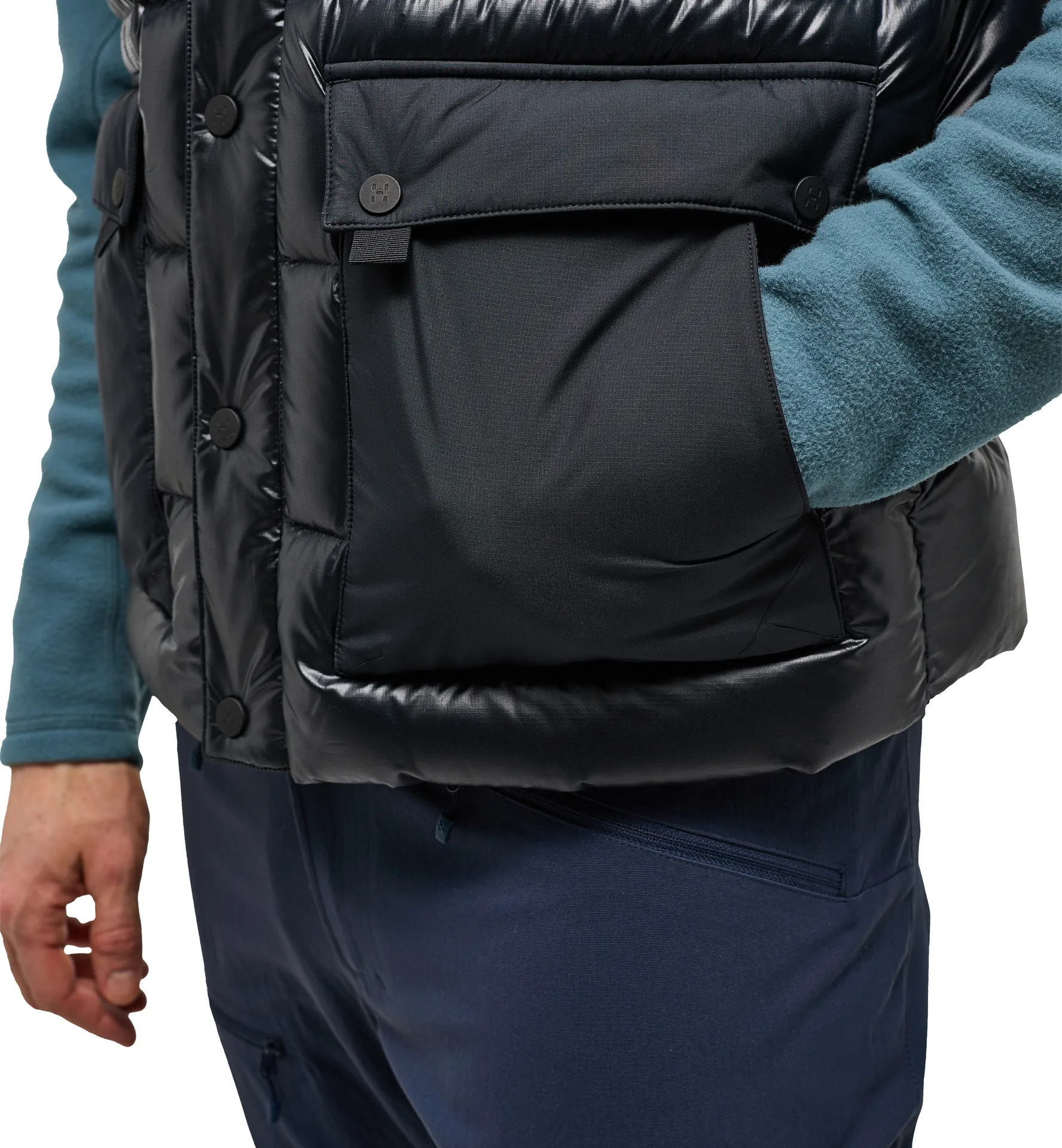 Funäs Down Vest Men True Black