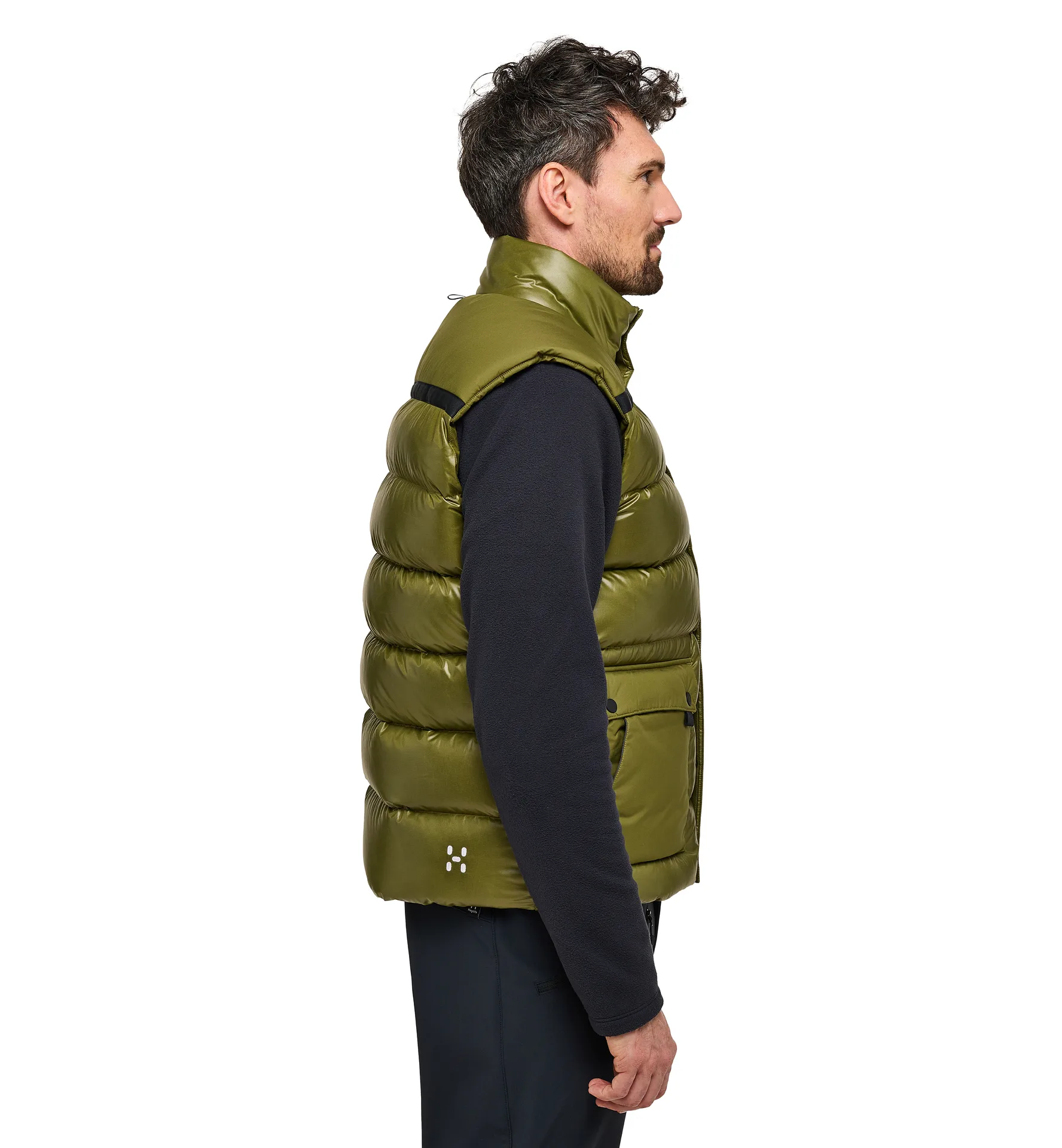 Funäs Down Vest Men Olive Green