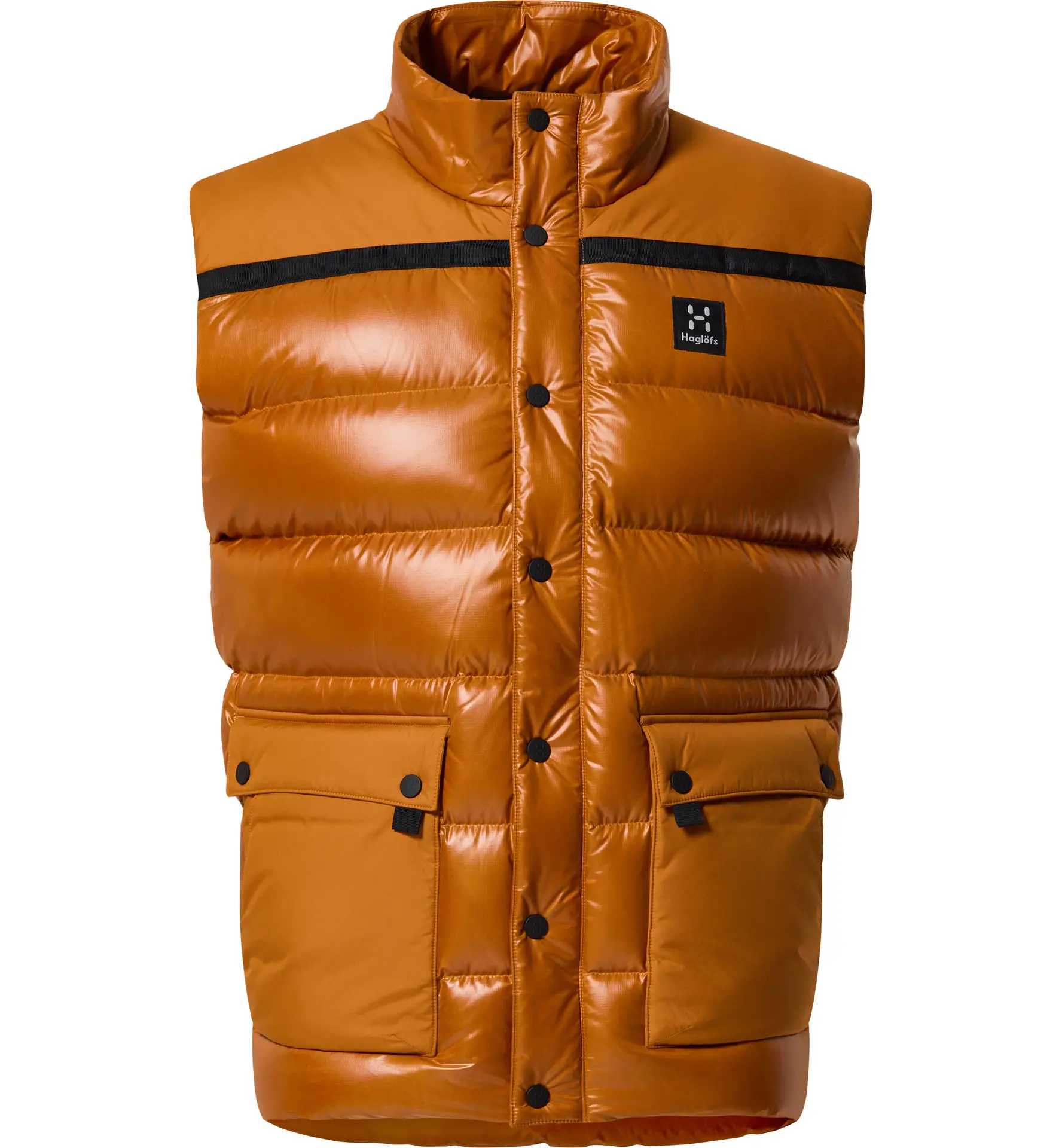 Funäs Down Vest Men Golden Brown