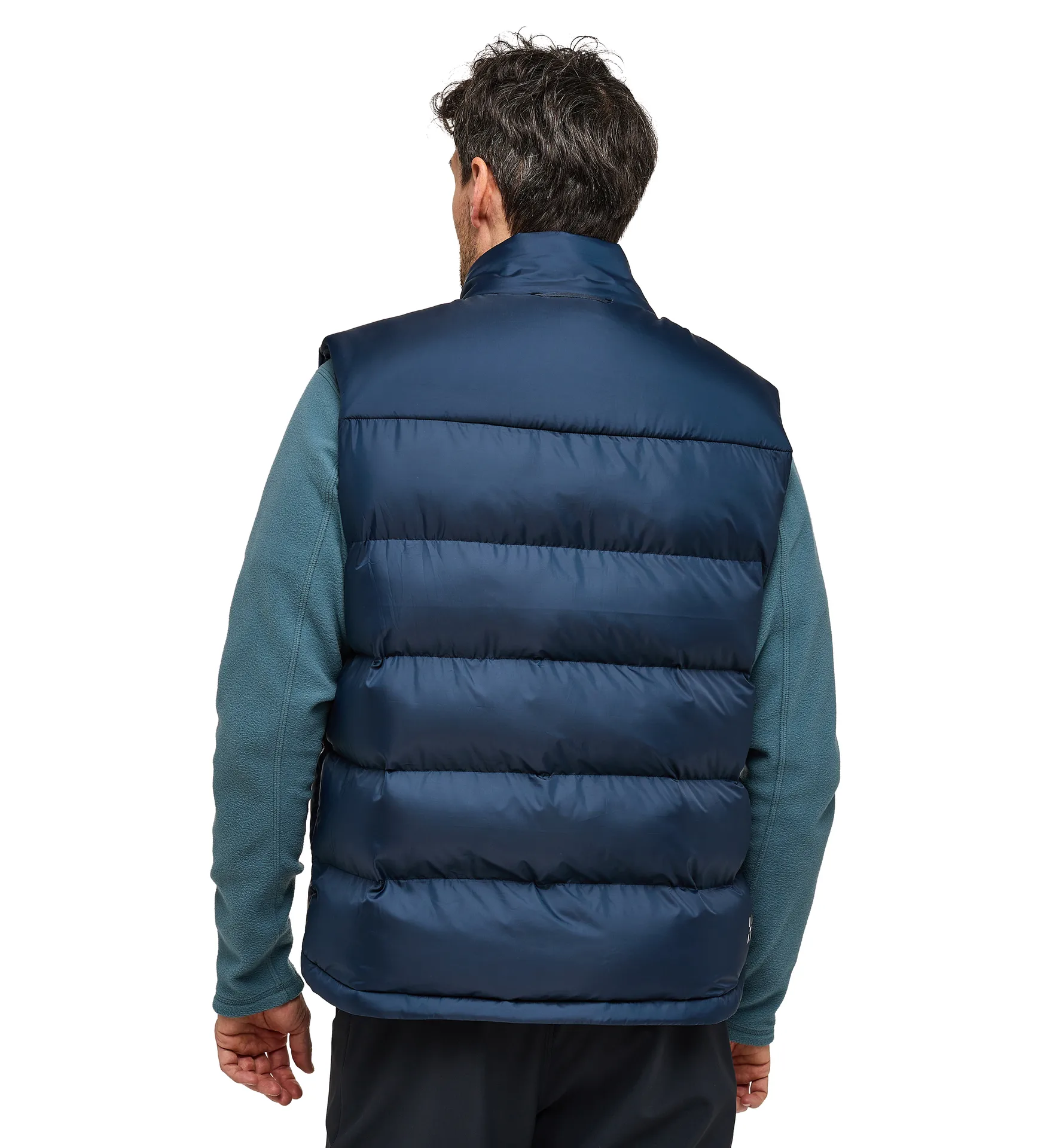Puffy Mimic Vest Men Tarn Blue