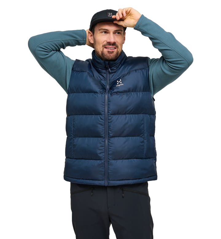 Puffy Mimic Vest Men Tarn Blue Puffy Mimic Vest Men Tarn Blue
