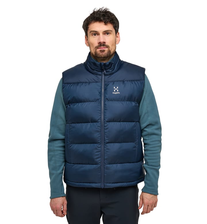 Puffy Mimic Vest Men Tarn Blue Puffy Mimic Vest Men Tarn Blue