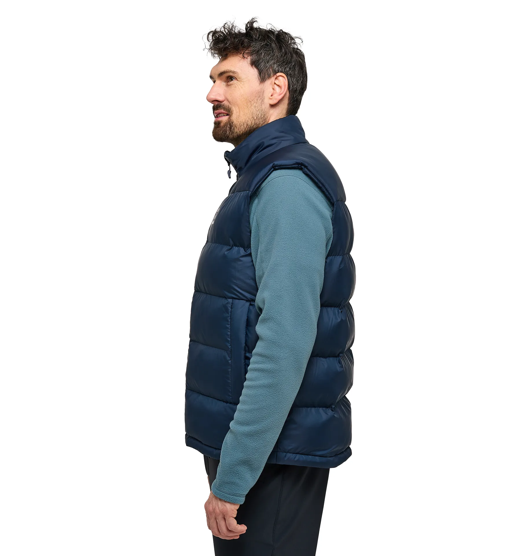 Puffy Mimic Vest Men Tarn Blue