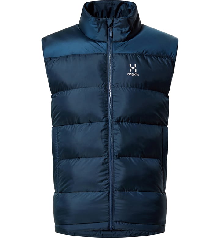 Puffy Mimic Vest Men Tarn Blue