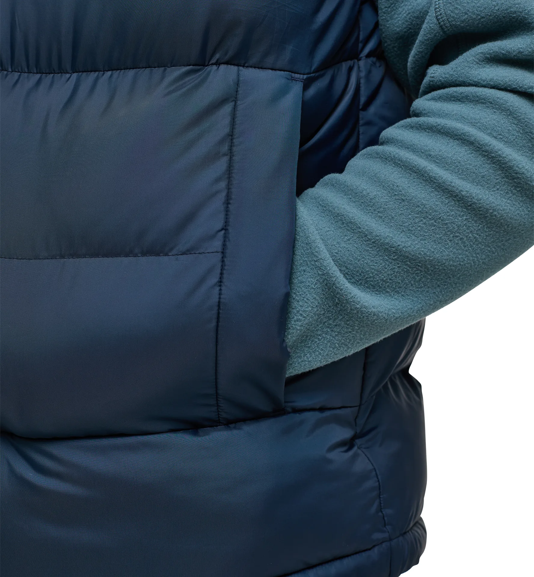 Puffy Mimic Vest Men Tarn Blue