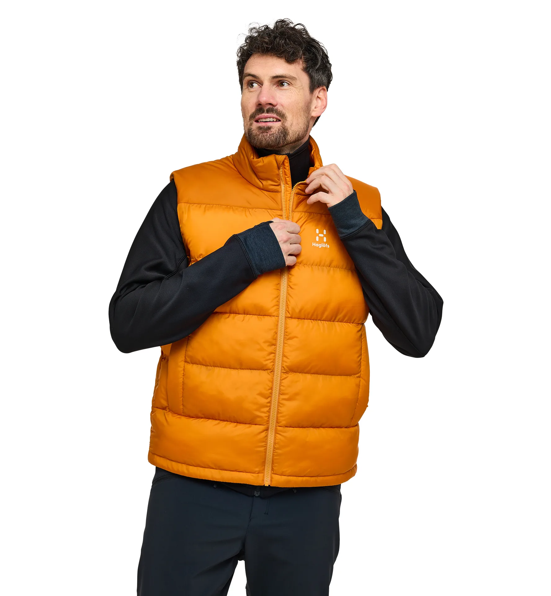 Puffy Mimic Vest Men Desert Yellow/Golden Brown