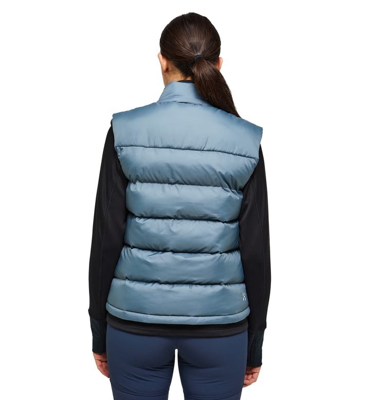 Puffy Mimic Vest Women Steel Blue Puffy Mimic Vest Women Steel Blue