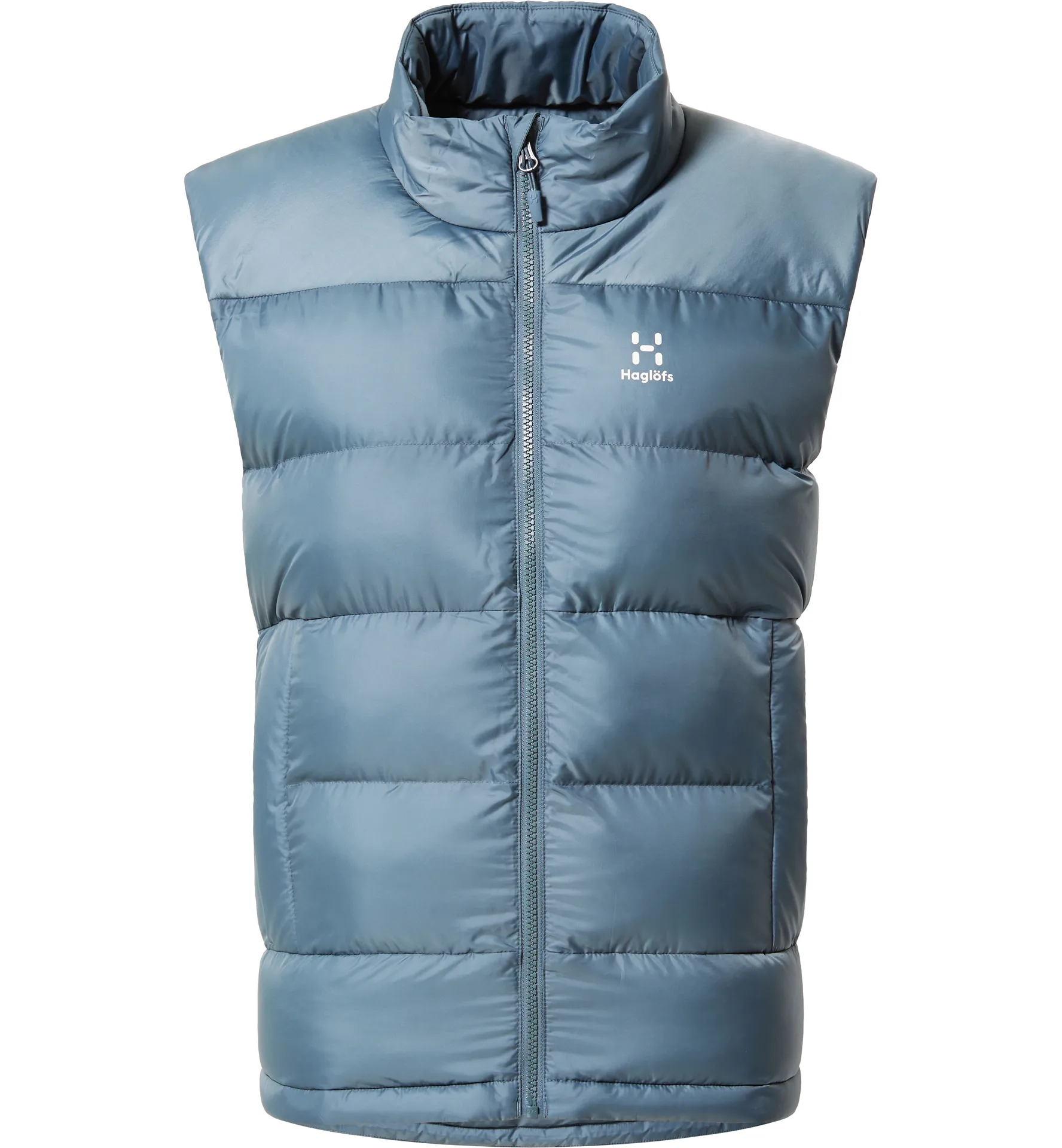 Puffy Mimic Vest Women Steel Blue