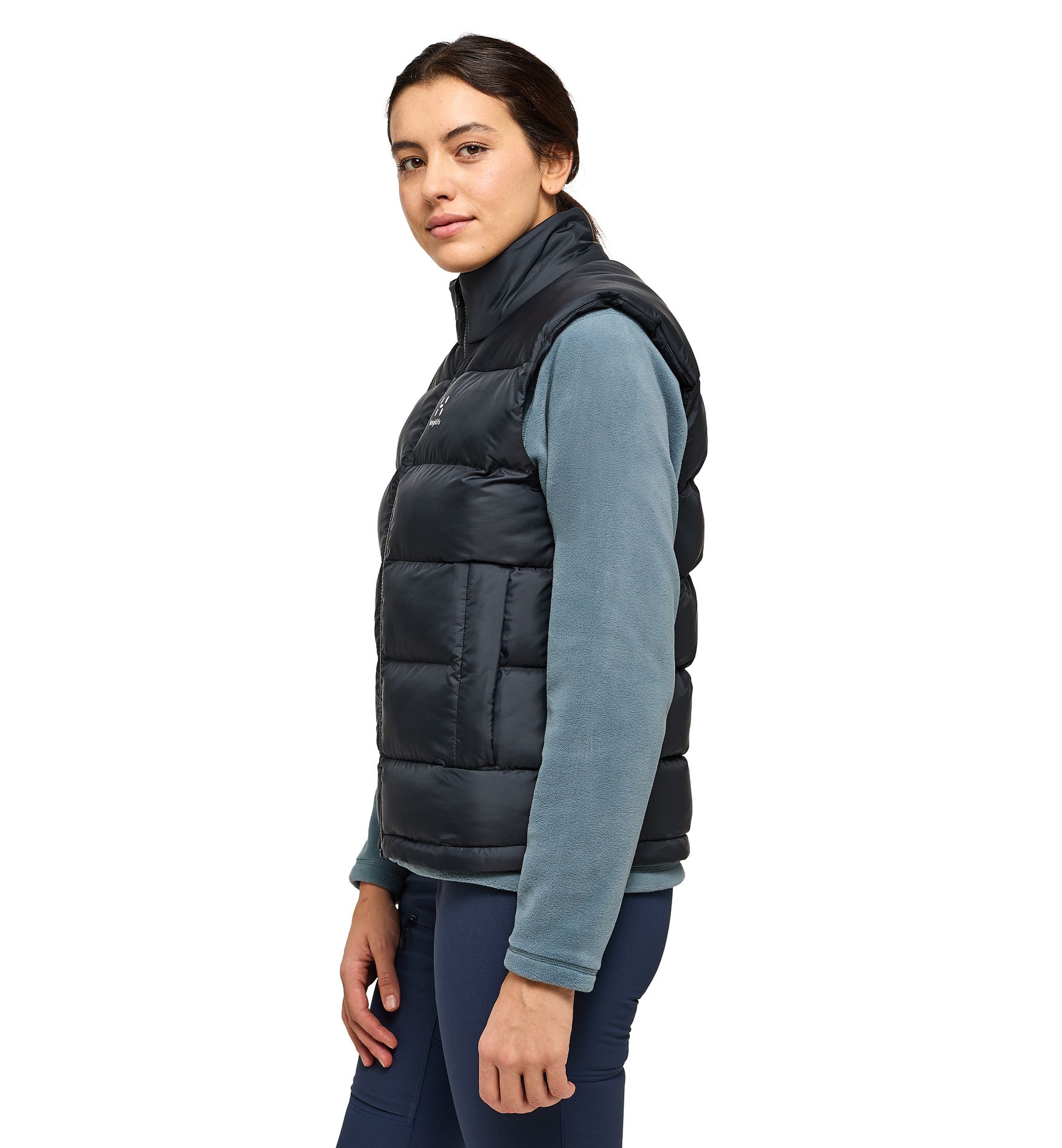 Puffy Mimic Vest Women True Black