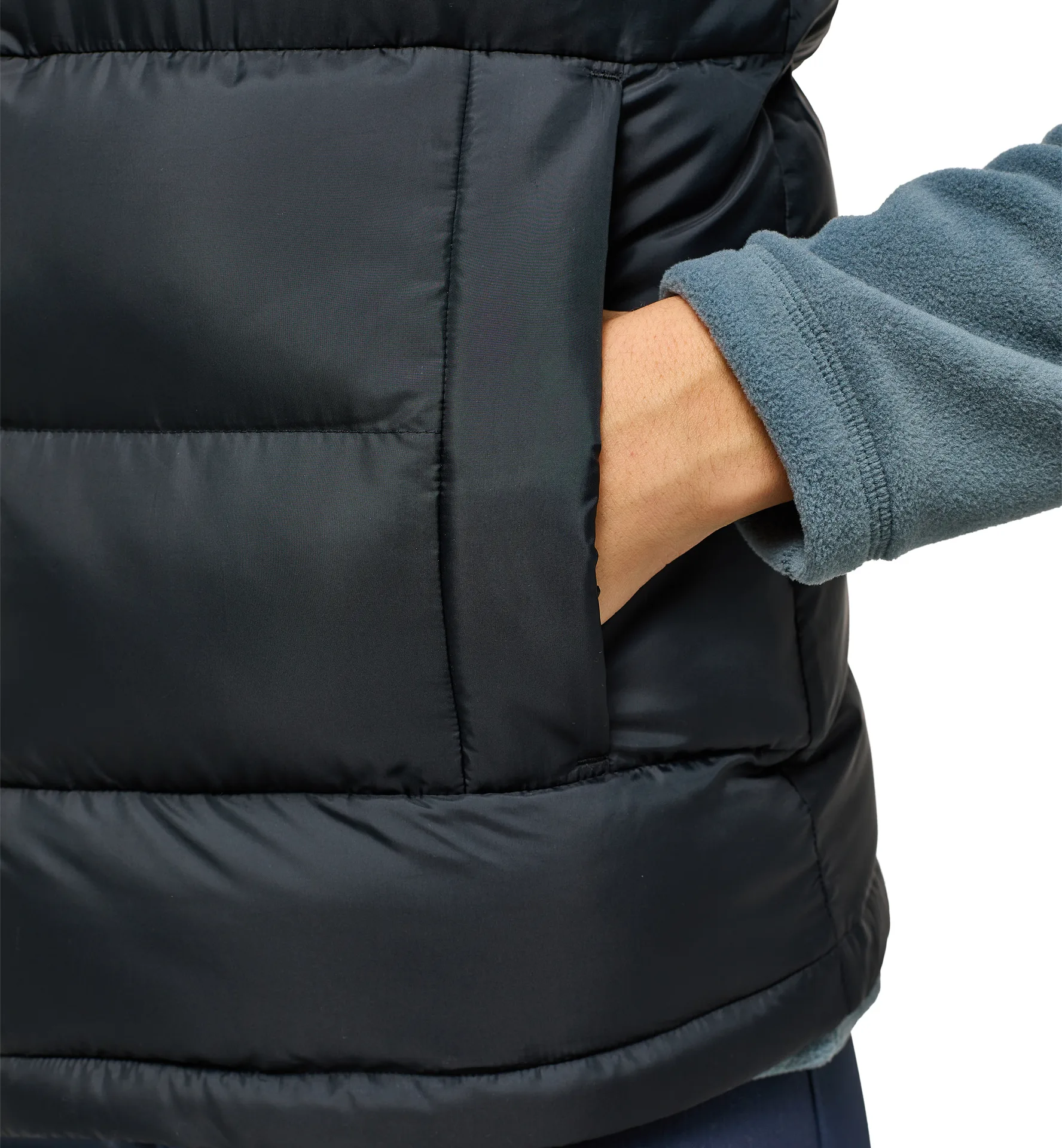 Puffy Mimic Vest Women True Black