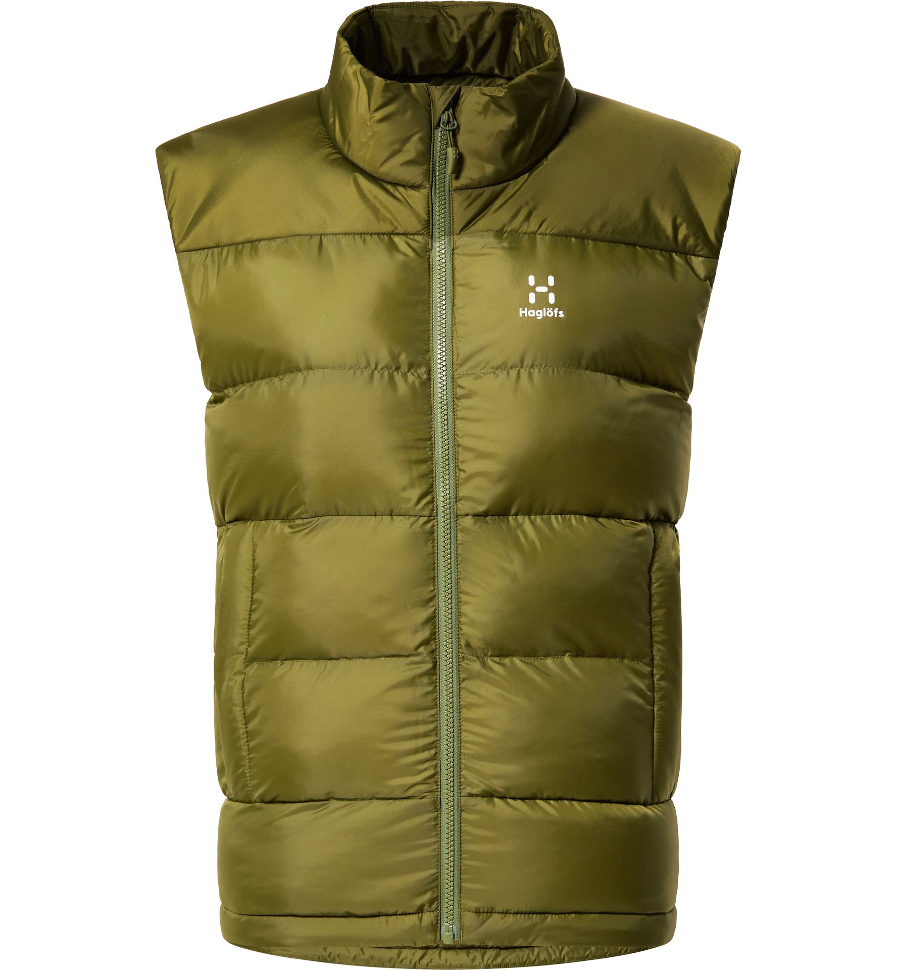 Puffy Mimic Vest Women Olive Green