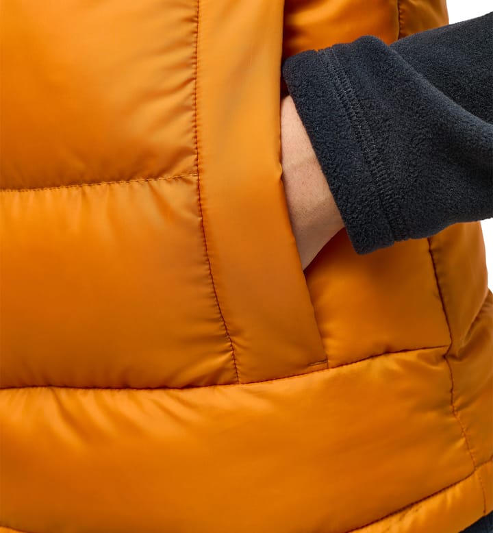 Puffy Mimic Vest Women Desert Yellow/Golden Brown Puffy Mimic Vest Women Desert Yellow/Golden Brown