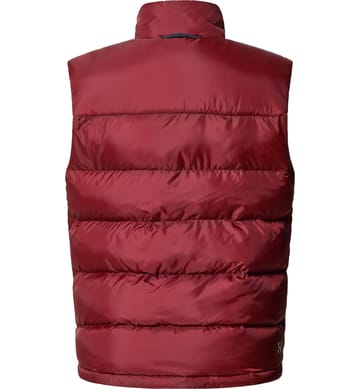 Puffy Mimic Vest Women Carmine Red