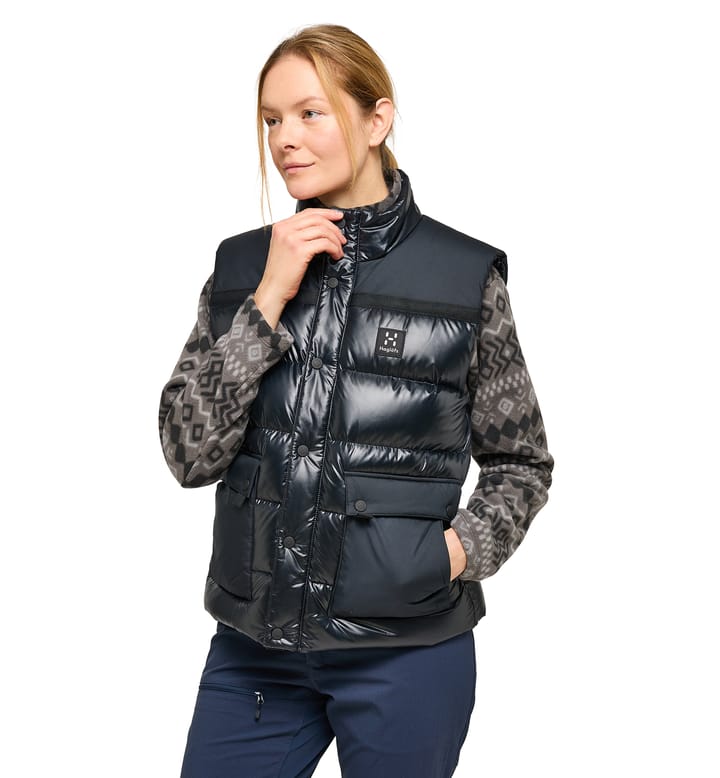 Funäs Down Vest Women True Black