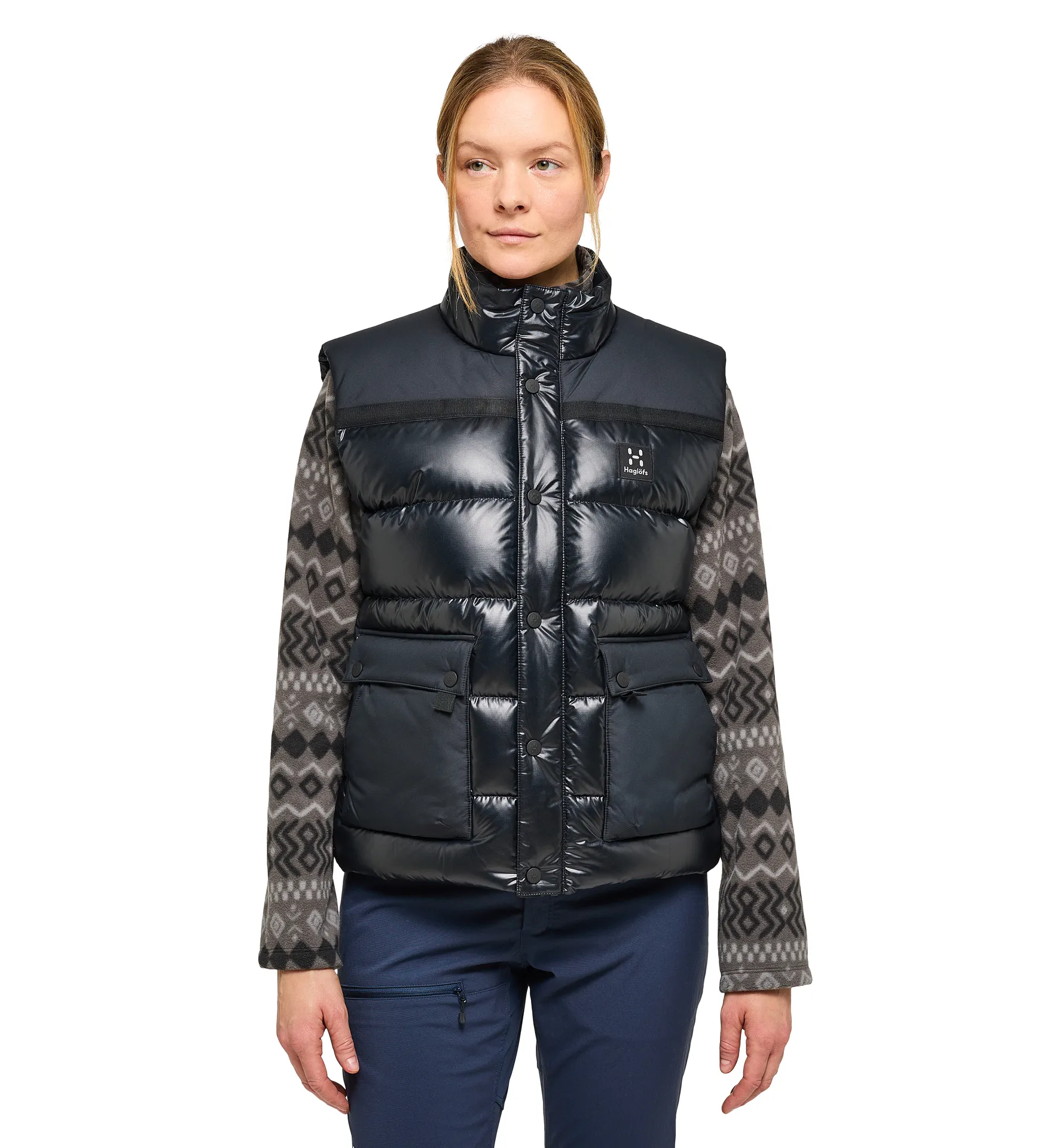 Funäs Down Vest Women True Black