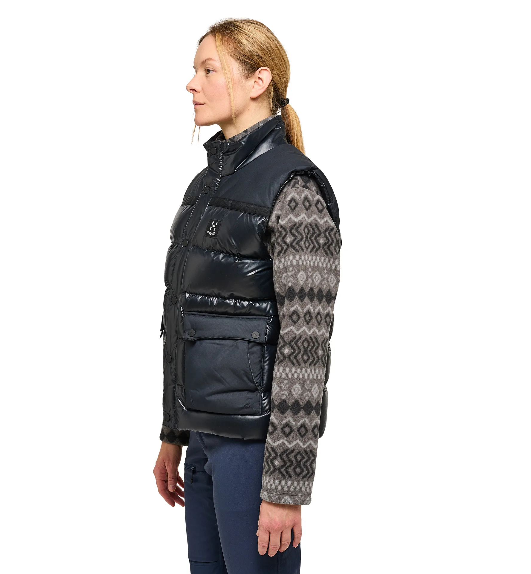Funäs Down Vest Women True Black