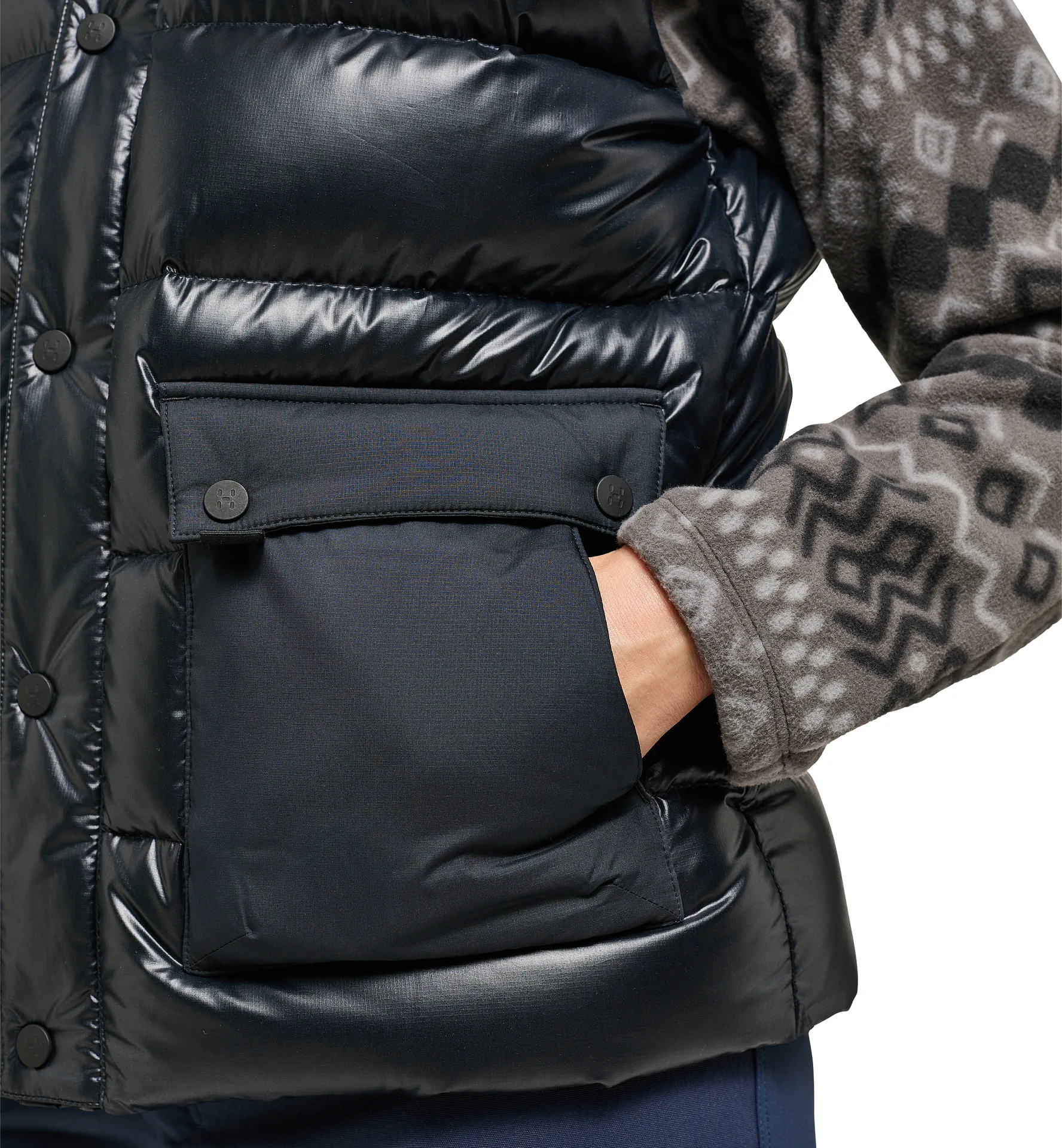 Funäs Down Vest Women True Black