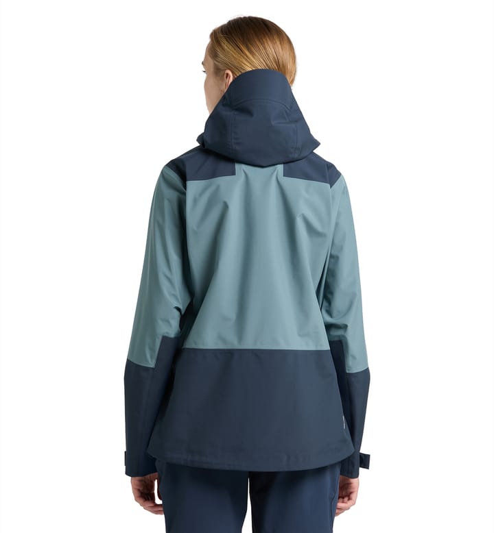 ROC Sloper Proof Jacket Women Steel blue/Tarn blue