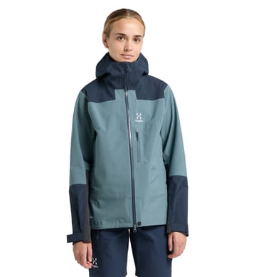 ROC Sloper Proof Jacket Women Steel blue/Tarn blue