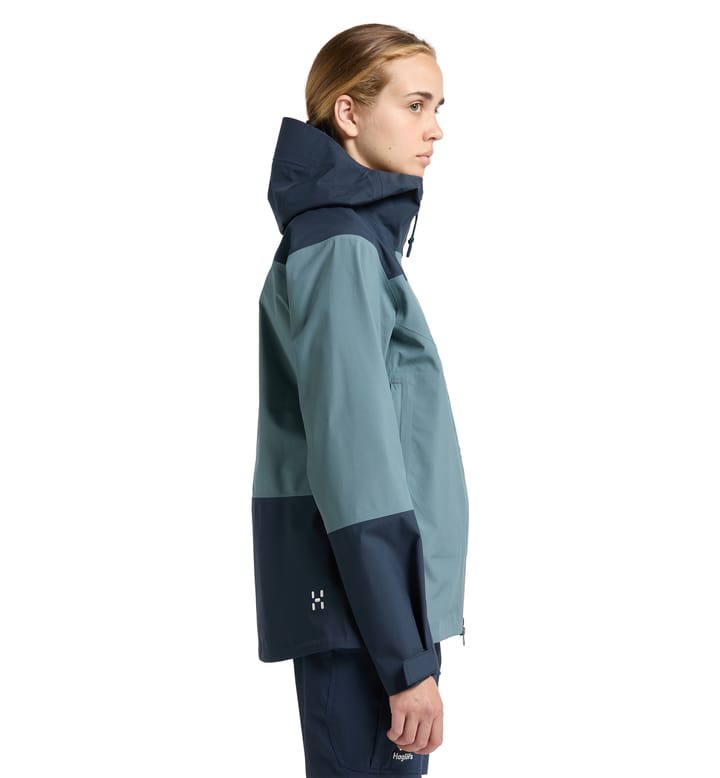 ROC Sloper Proof Jacket Women Steel blue/Tarn blue