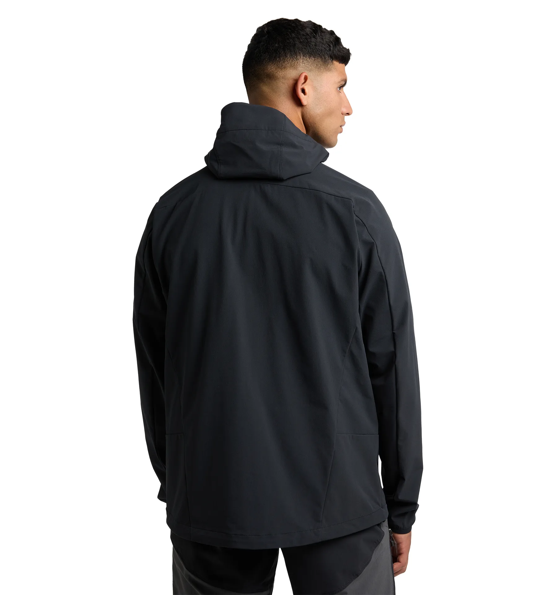 Morän Softshell Hood Men True Black