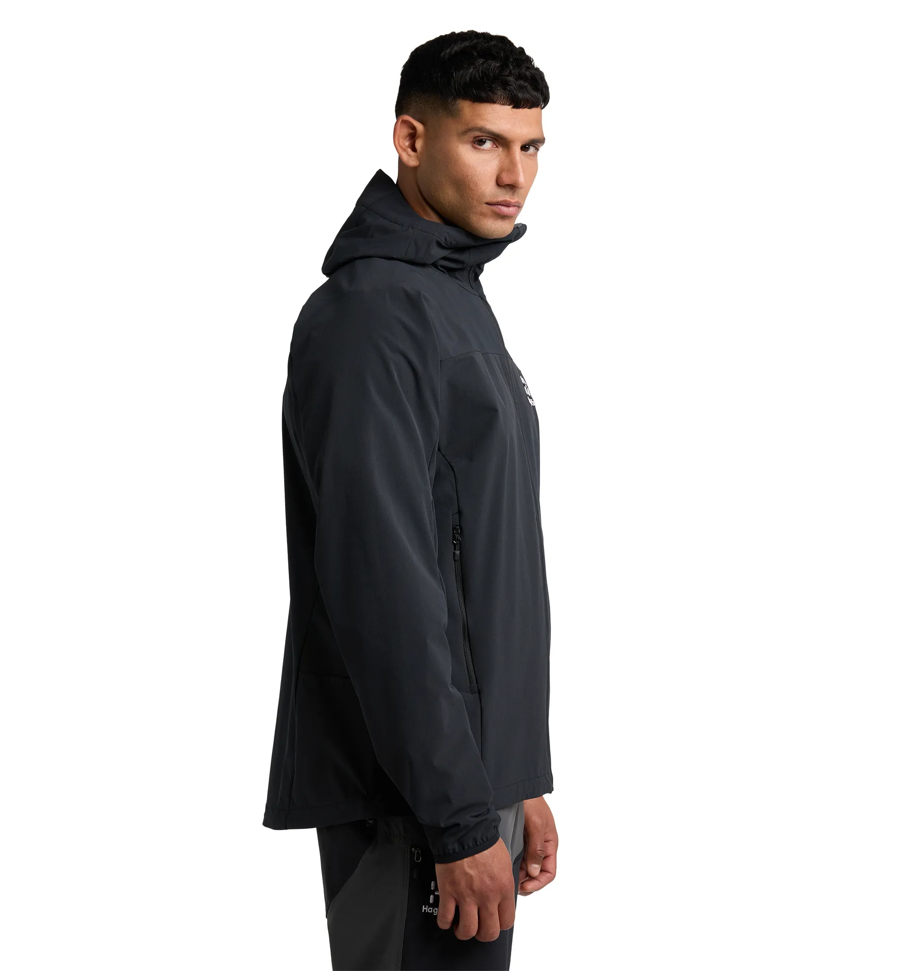 Morän Softshell Hood Men True Black