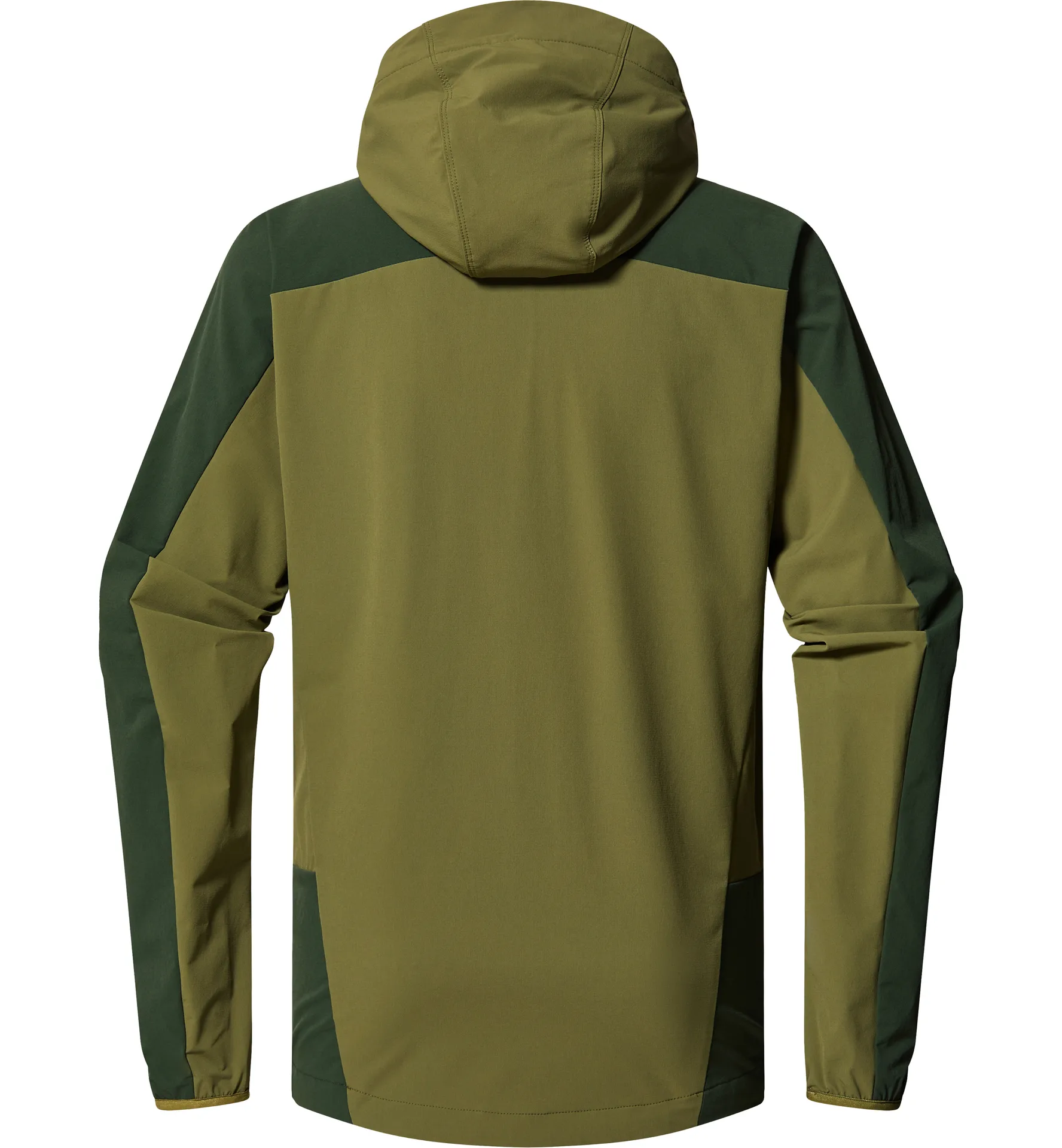 Morän Softshell Hood Men Olive Green/Seaweed Green